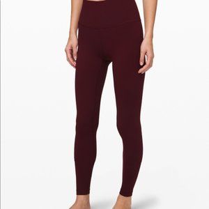 NWT lululemon Align Pant 31” GARNET COLOR